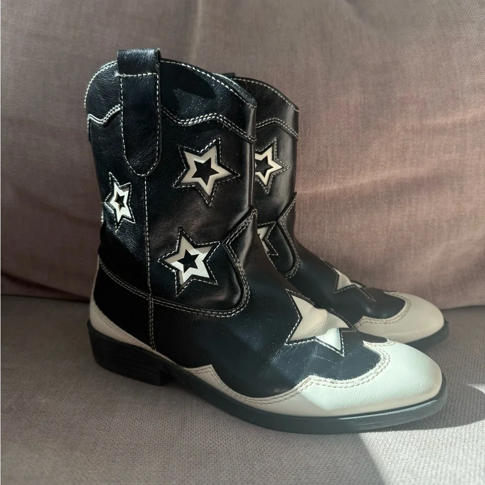 Zara Kids Cowboy Boots, EU 34 / US 3